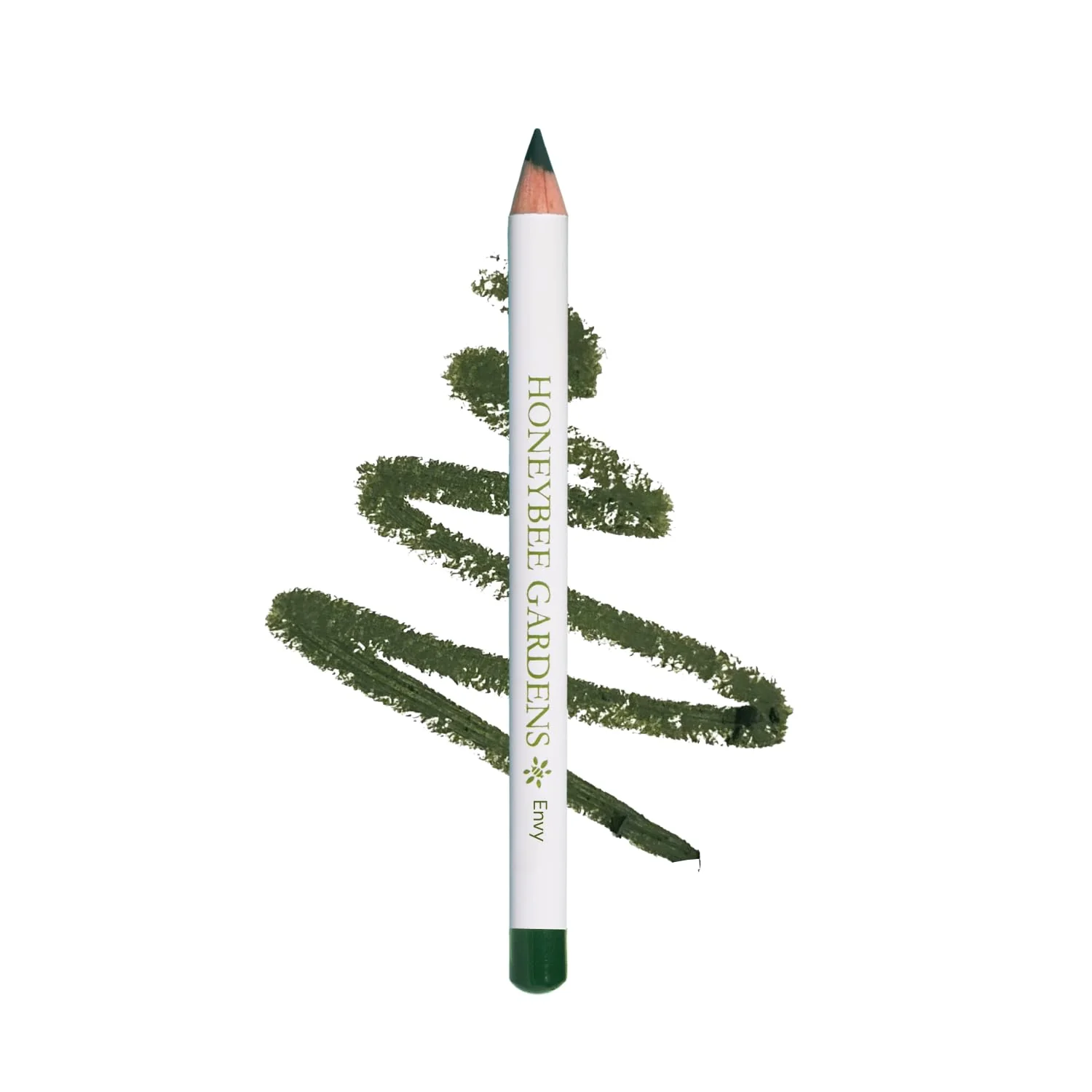 Certified Honeybee Gardens Effortless Eye Liner Pencil in Envy Rich Pigmentation Smooth Long-Wearing Vegan Gluten- Relaxed