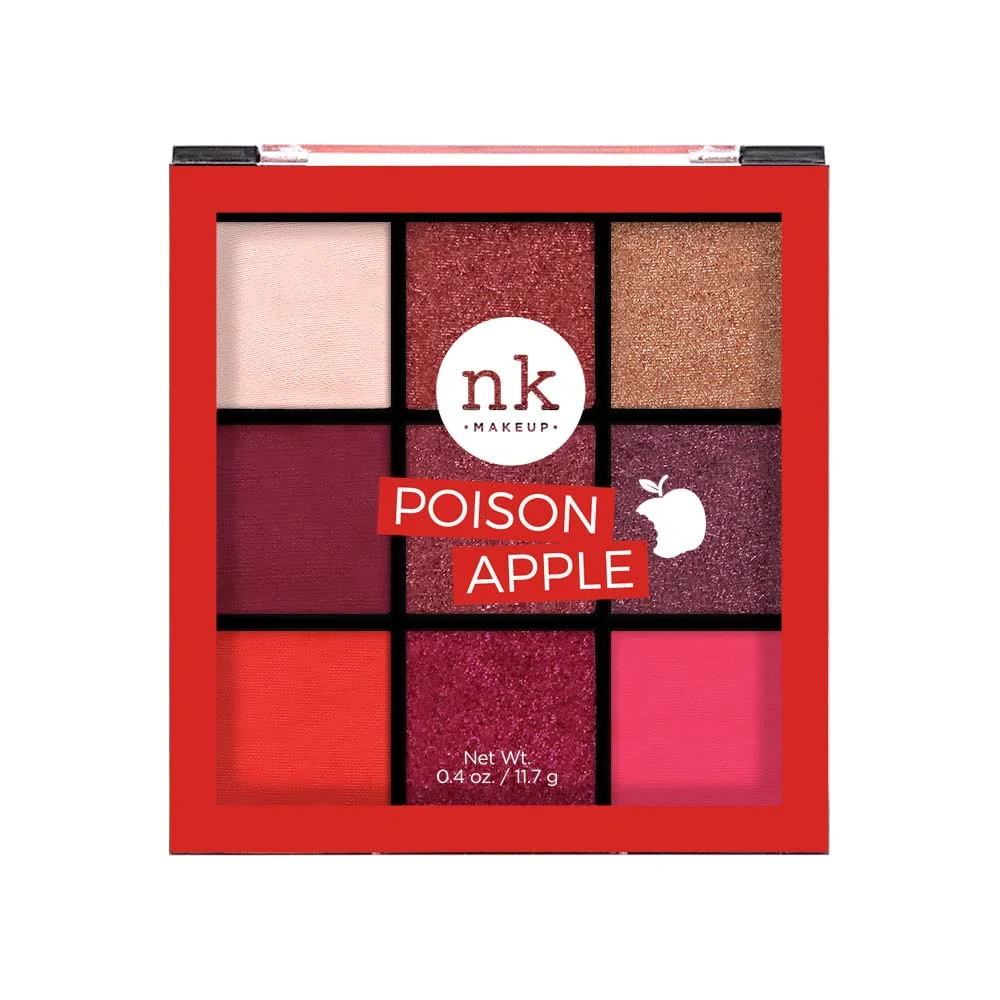 Top-Quality Nicka K New York Makeup Nine Color Shadow Palette Poison Apple Superior