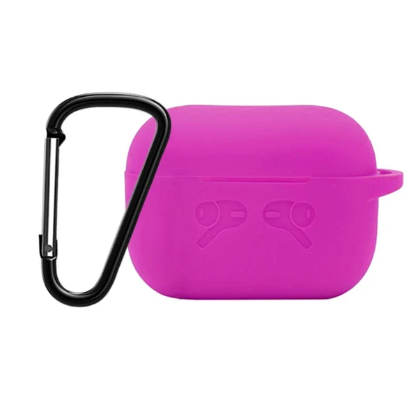 High-Performance Maxbell Earphone 3D Protctive Case for Apple Airpods Pro Silicone Storage Box Purple red Powerful
