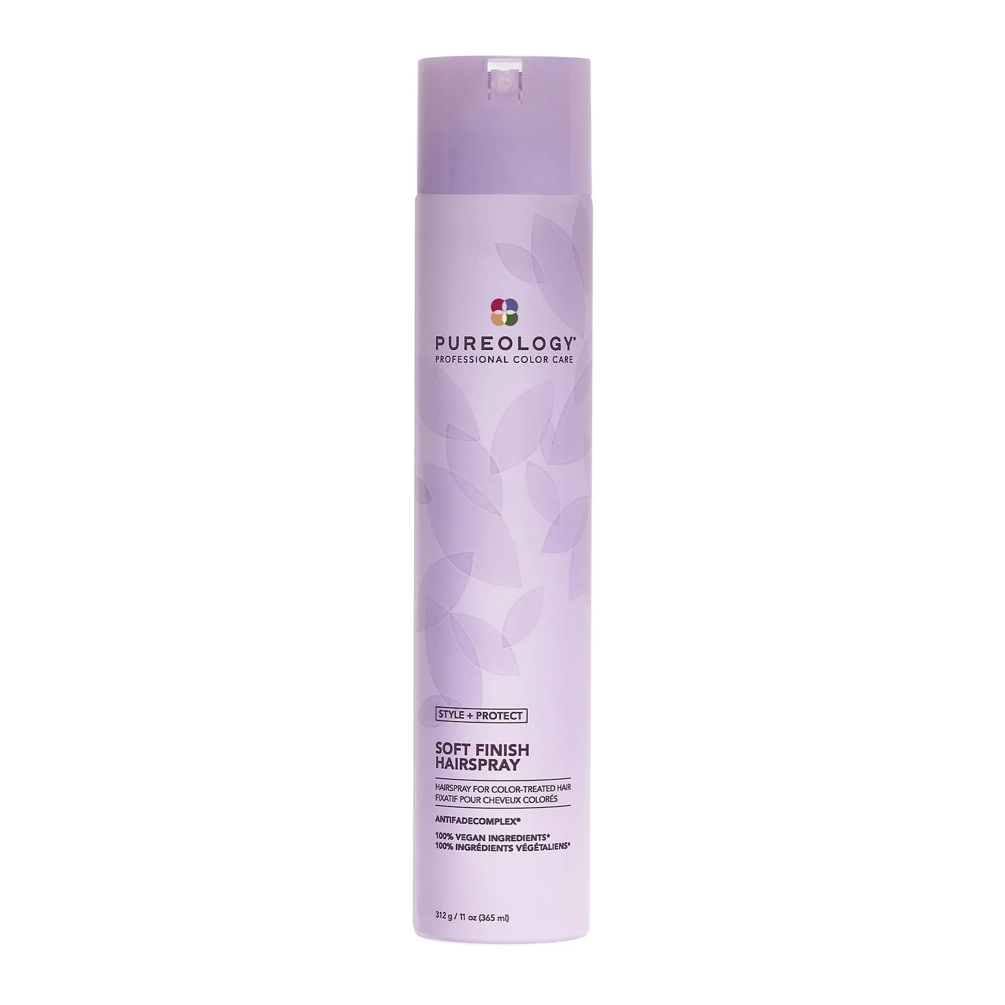 High-Quality Pureology Style Protect Soft Finish Hairspray For Color-Treated Hair Flexible Hold Non-Drying Hairspray Silicone Vegan Updated Green