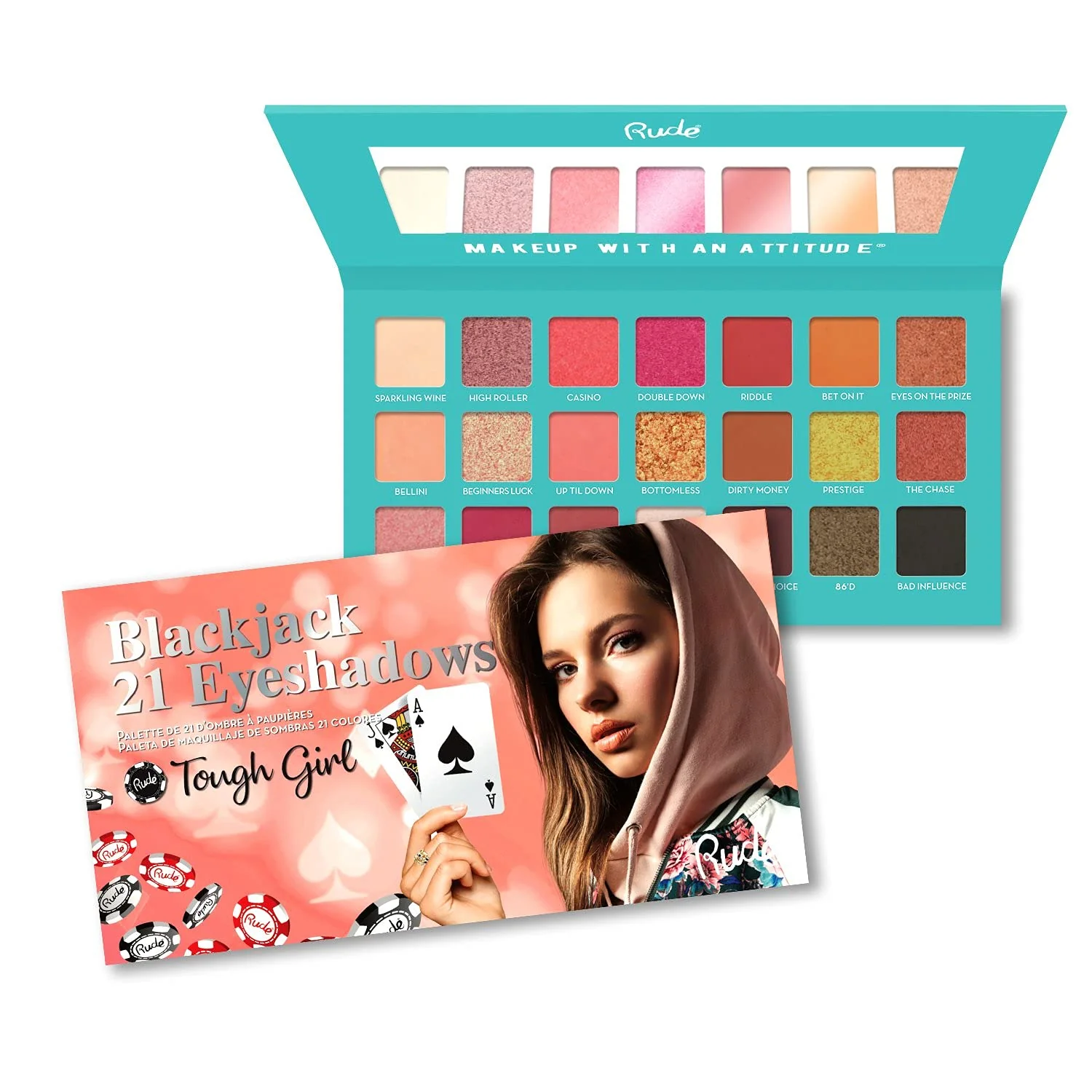 Professional Rude - Blackjack 21 Eyeshadows - Tough Girl - Tough Girl Official
