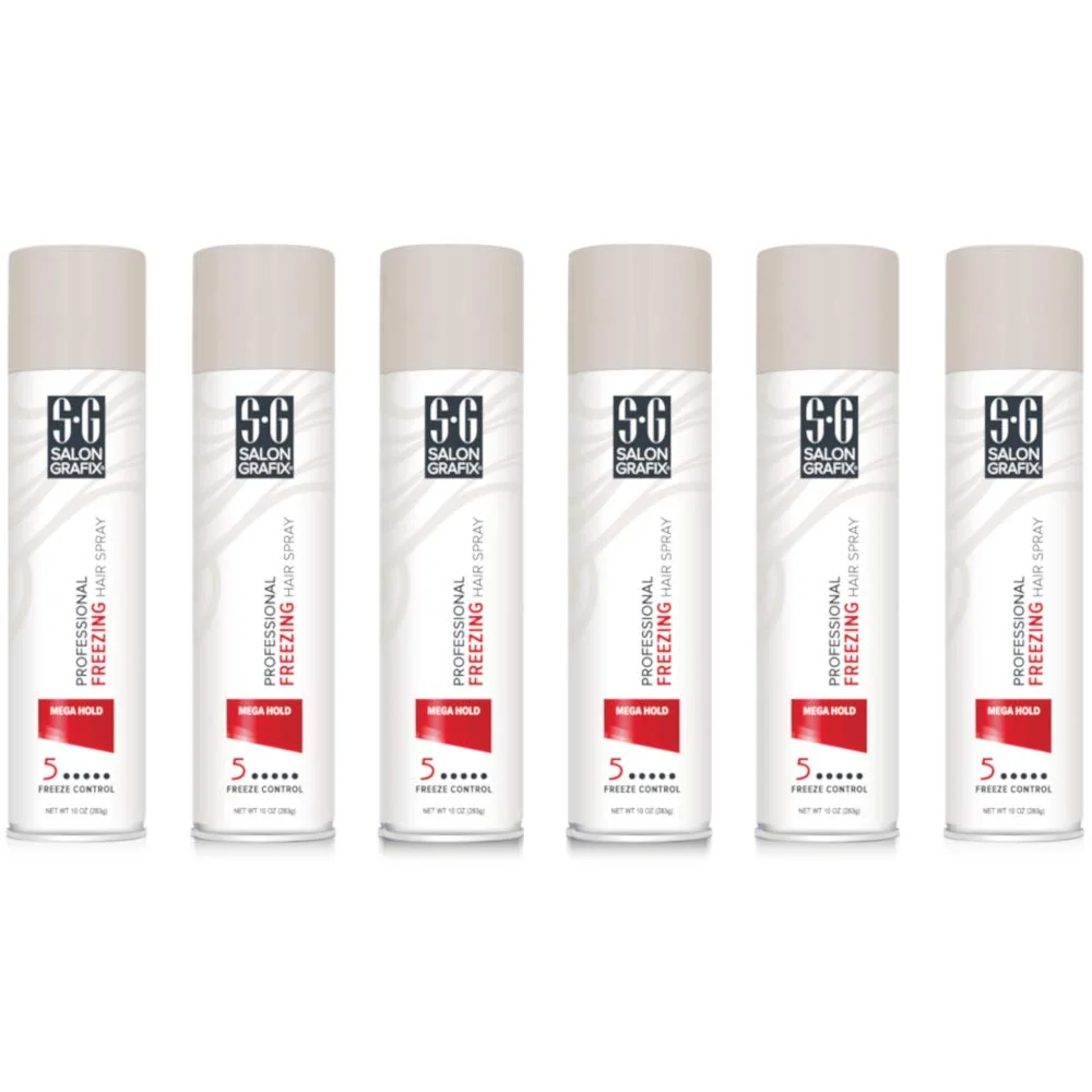 Artisan Salon Grafix Hairspray zing Mega Hold 10 Ounce 295ml 6 Pack Elite