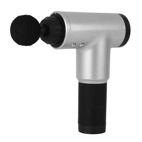 Elite Maxbell 4 Head Speed Massage Gun Deep Tissue Massager Muscle Relaxing Machine Silver Soft