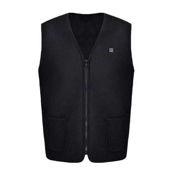 World-Class Maxbell Men's Electric Heating Vest Winter Warm Up Jacket Battery Heated Coats M Safe