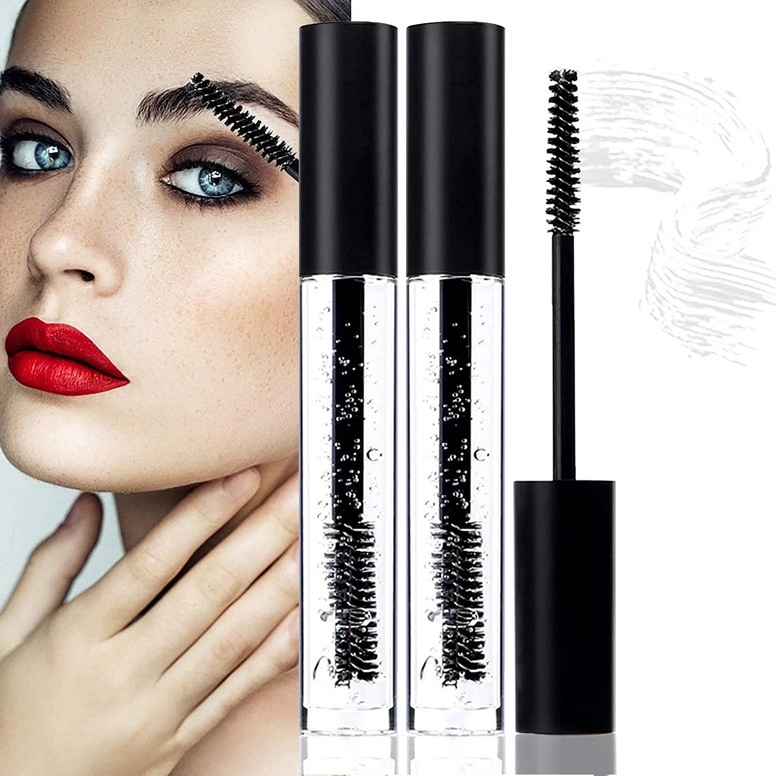 Healthy Clear Eyebrow Setting Gel 2PCS Brow Fixed Gel Waterproof Sweat-Proof EyeBrow Gel Long Lasting Brows Styling Repair Liquid For Makeup Sophisticated