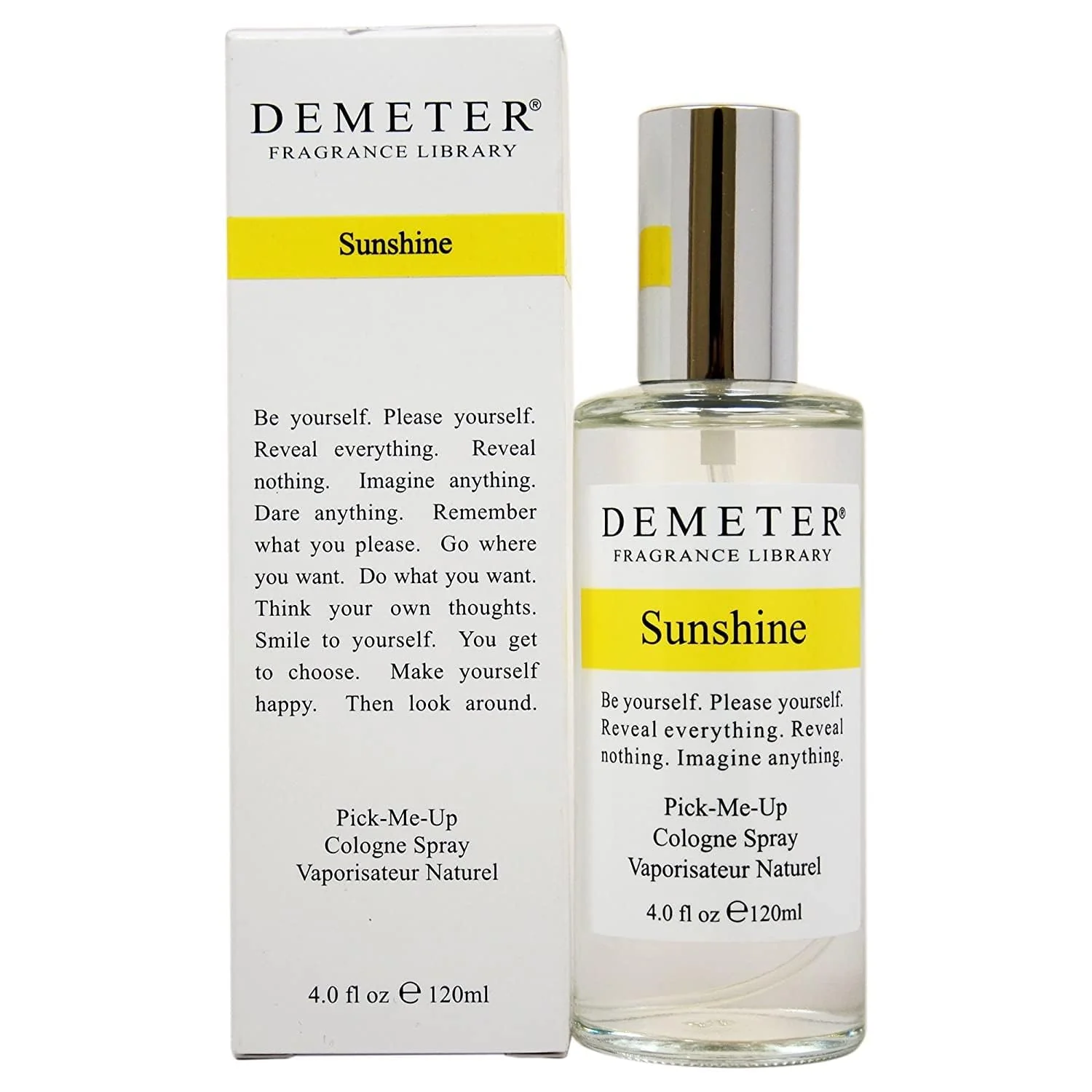 Breathable Demeter Sunshine Cologne Spray 4 Ounce Reusable