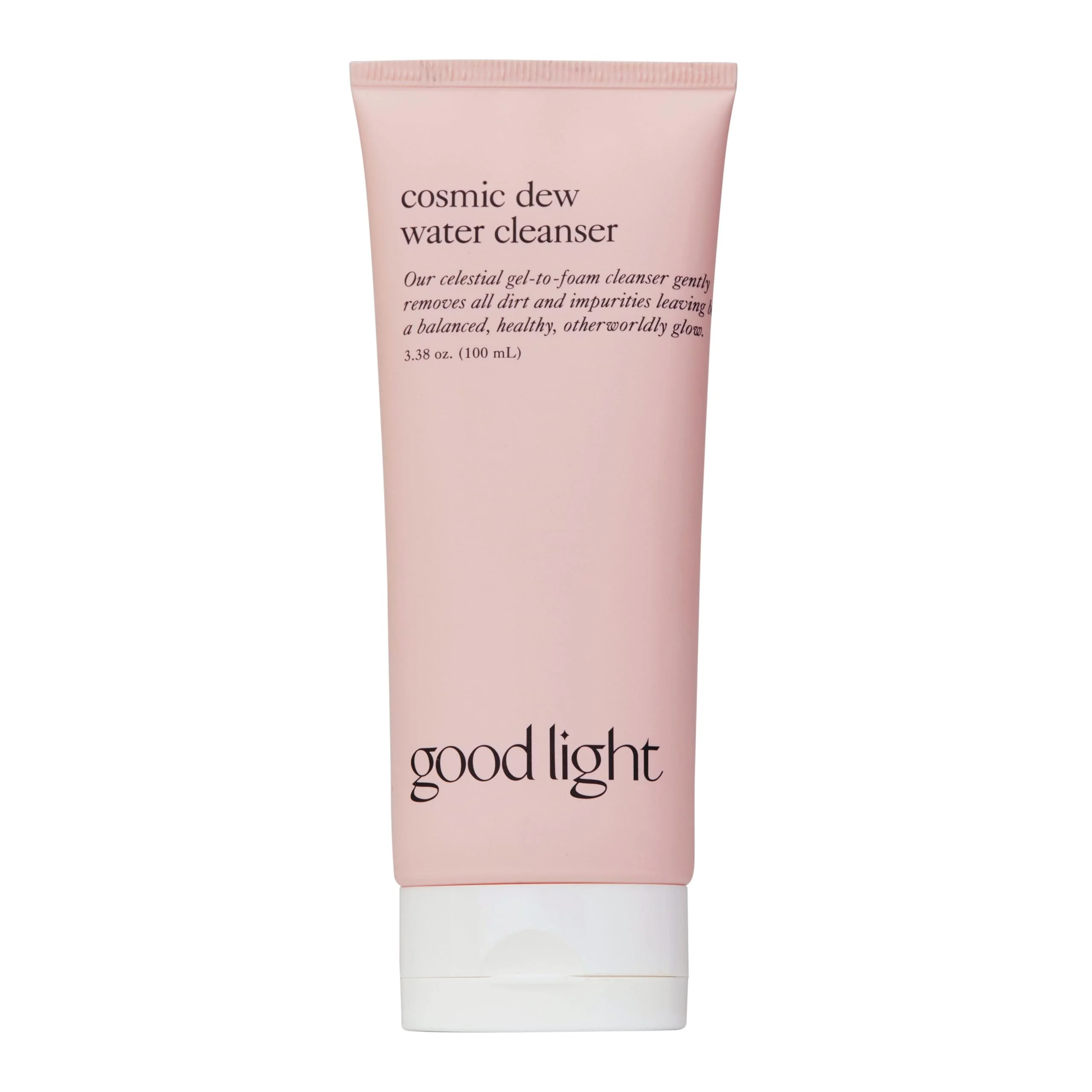 Pure good light Cosmic Dew Water Cleanser. Celestial Gel-to-Foam Face Wash Cleanser. Made with Glycerin and Hyaluronic Acid. Hydrating Sensitive Skin Safe High-End