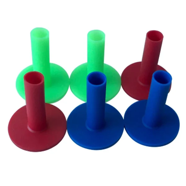 Convenient Max Maxb 6 Packs Rubber Golf Tee Holder for Golf Driving Range Tee Practice 65mm High-Grade
