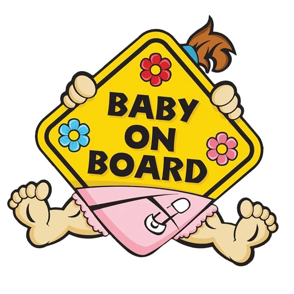 Exclusive Max Maxb Baby on Board Warning Safety Sign Car Decal Vinyl Warning Sticker 11x10cm Relaxed