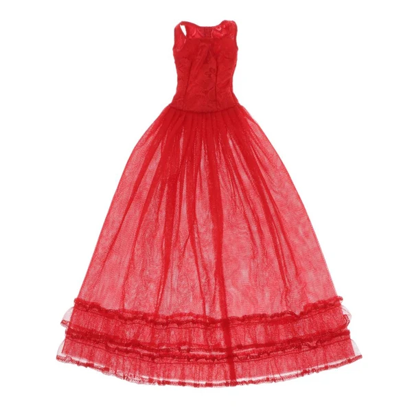 Long-Lasting Max Maxb Lace Tulle Bridesmaid Dress Party Evening Dance Gown for 1 3 BJD Dolls Red Reusable