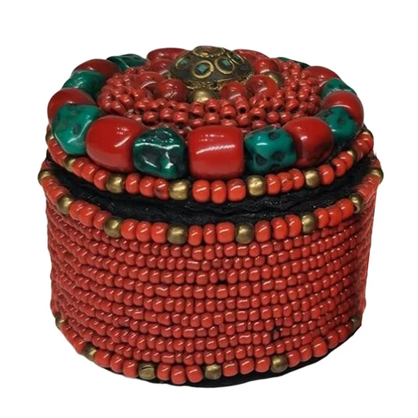 Specialty Max Maxb Nepal Jewelry Storage Box Natural Turquoise Crystal Decor Earring Organizer Sustainable