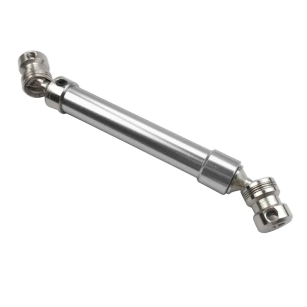 High-End Max Maxb 112-152mm Universal Drive Shaft Steel for RC Crawlers D90 SCX10 Silver Clean