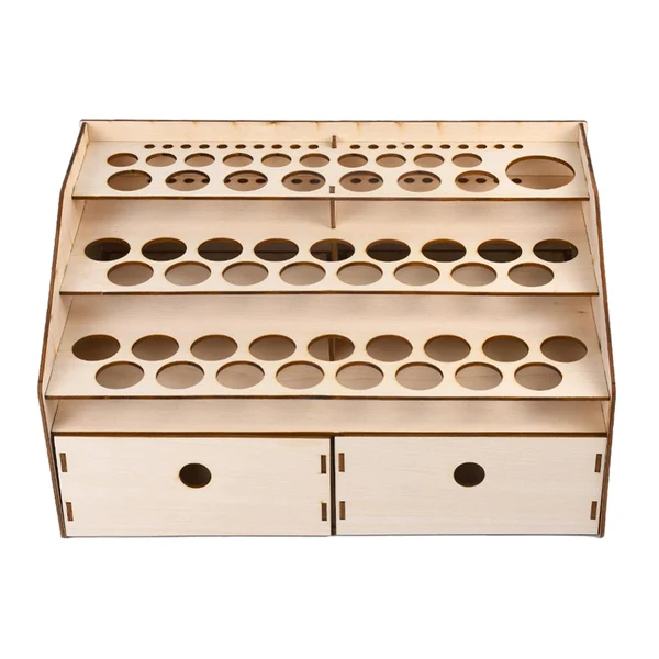 Efficient Max Maxb Wood Paint Bottles Rack Stand Pigment Tools Storage Holder for DIY Painting High-End