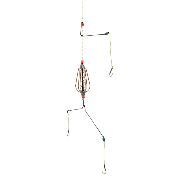 Durable Max Maxb Fishing Feeder Basket Holder Fishing Bait Cage with Line Hooks 25g Optimized