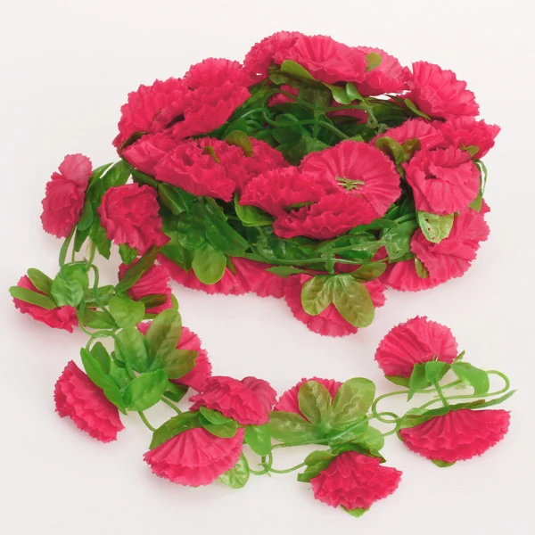 Smart Max Maxb Artificial Garland Silk Flower Vine for Home Wedding Garden Decoration - Shocking Pink Advanced