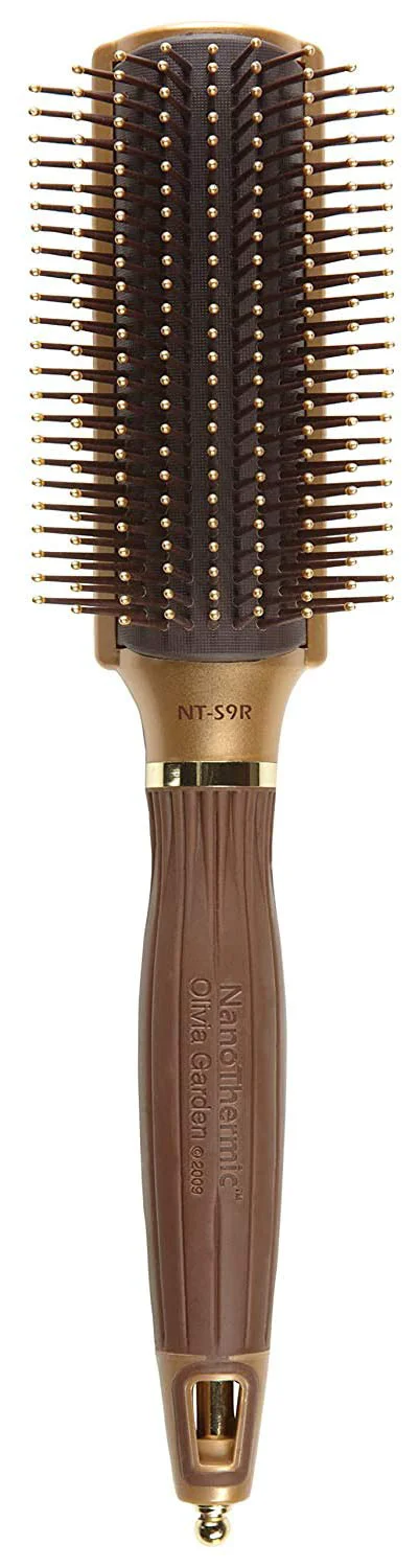 Premium Material Olivia Garden NanoThermic Ceramic Ion Styler Hair Brush Styling Excellent