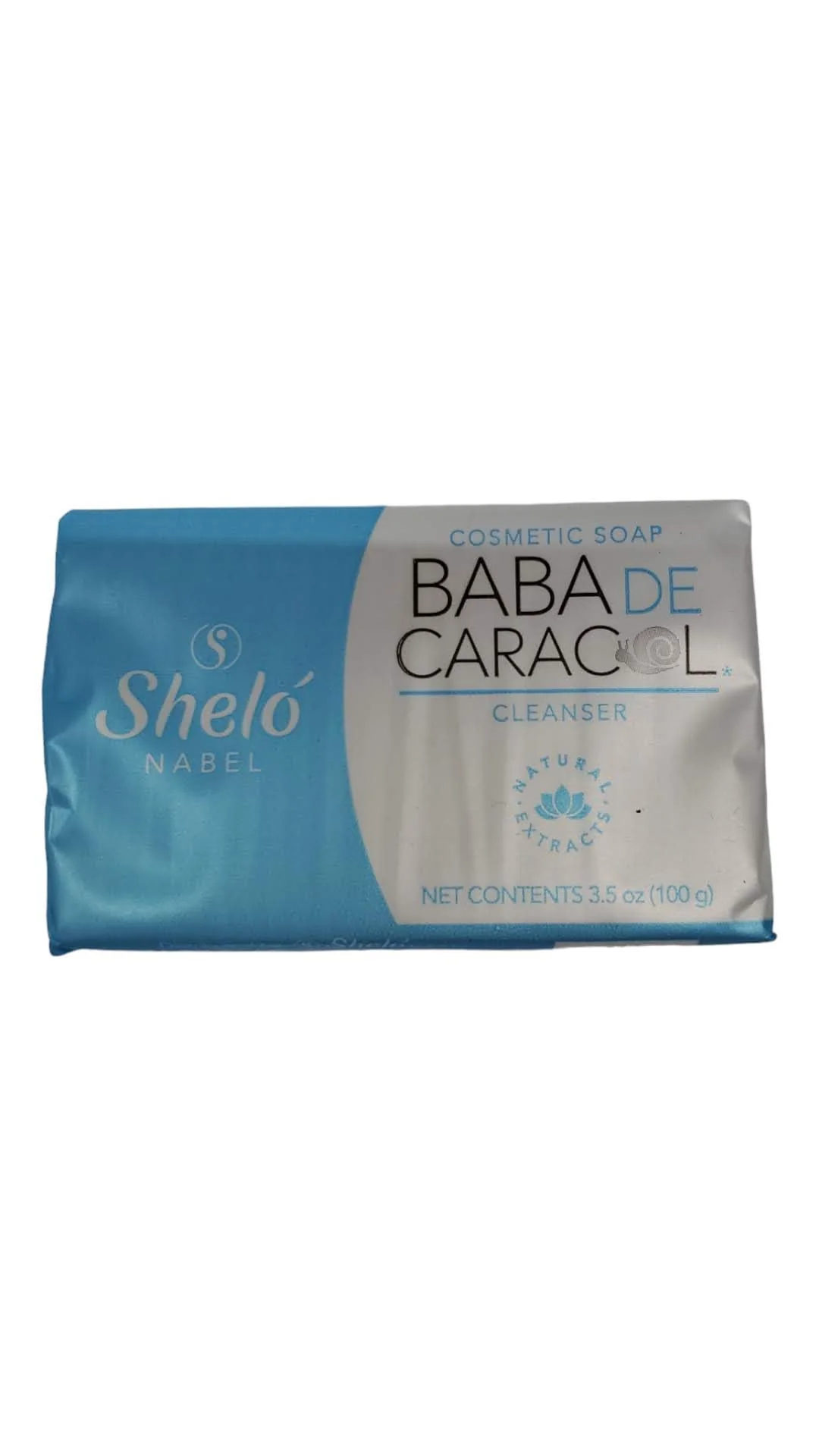 Exceptional Sheló NABEL Facial Cleansing Washes Soap Baba de Caracol Recyclable