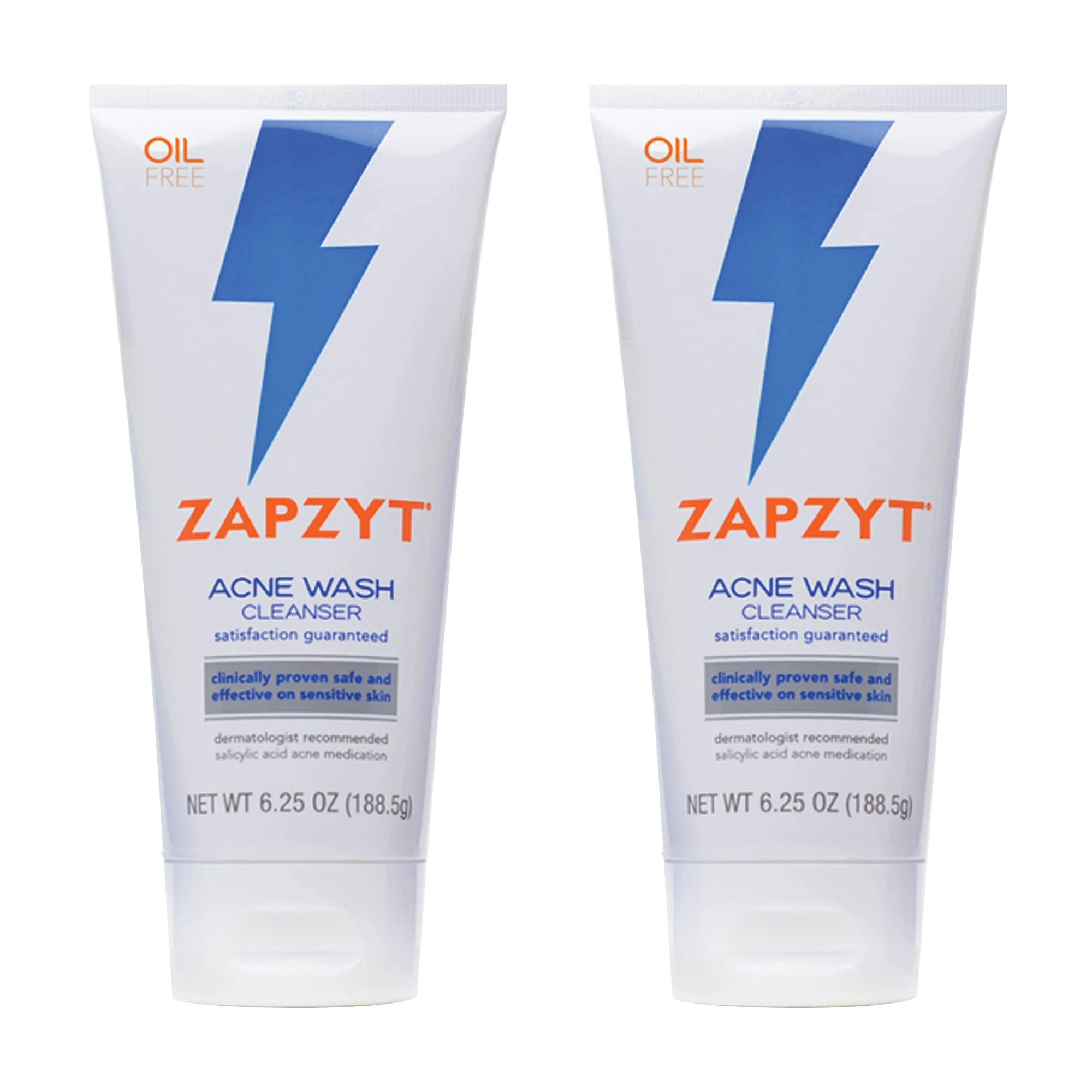 Versatile ZapZyt Acne Wash 6.25 Ounce Pack of 2 Premium