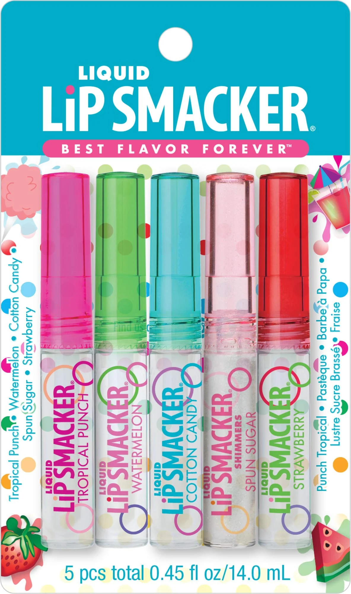 Relaxed Lip Smacker Liquid Lip Gloss Friendship Pack 5 Count First-Class