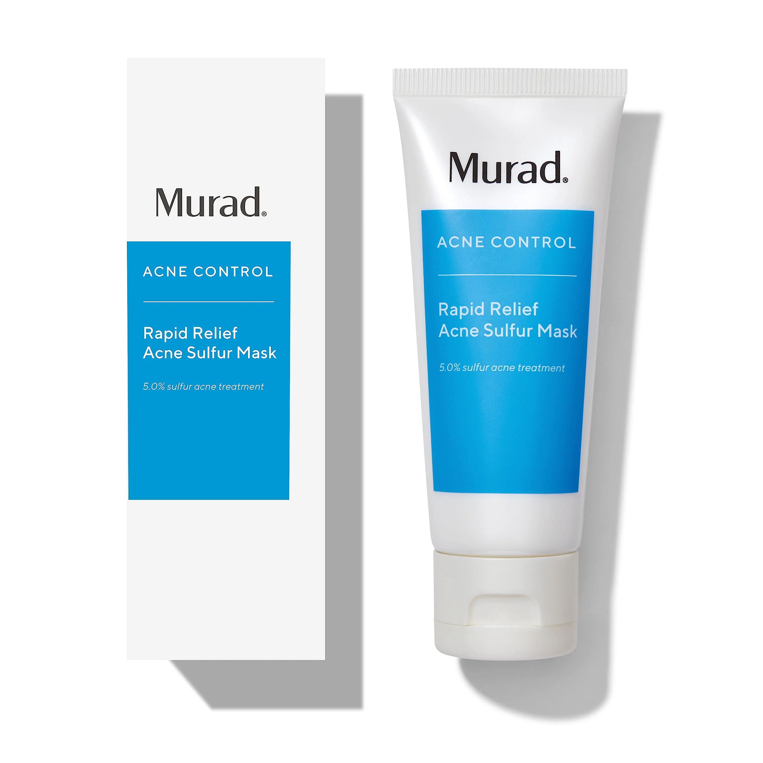 High-Performance Murad Rapid Relief Acne Sulfur Mask - Clay Mask with Salicylic Acid 5 Sulfur and Austrian Peat Reduces Oil Minimizes Breakouts Reduces Pimple Reliable