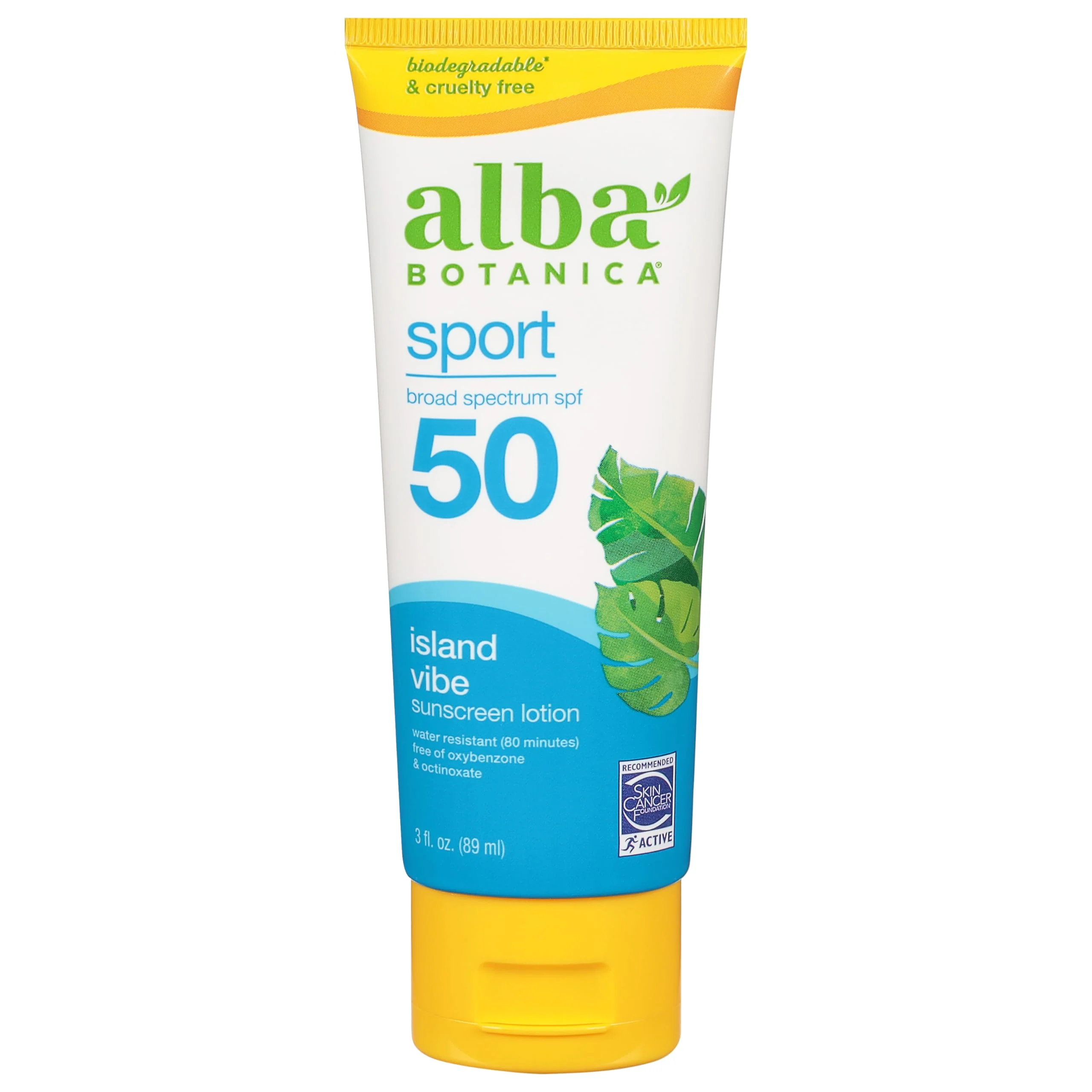 Flexible Alba Botanica Sunscreen Lotion Sport SPF 50 Island Vibe 3 oz Modern