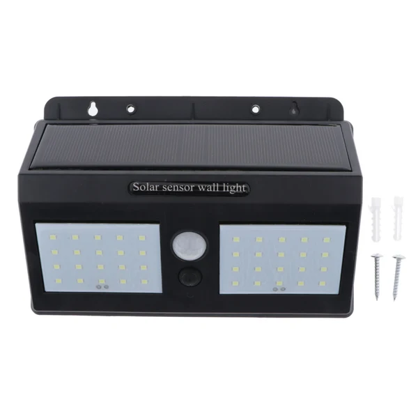 Certified Max Outdoor Waterproof Solar Motion Sensor Lights Garden Wall Lamps 40 LED Authentic