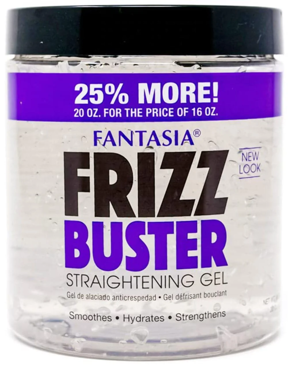 Authentic Fantasia Frizz Buster Straightening Gel - 20 fl oz Pack of 2 Pure
