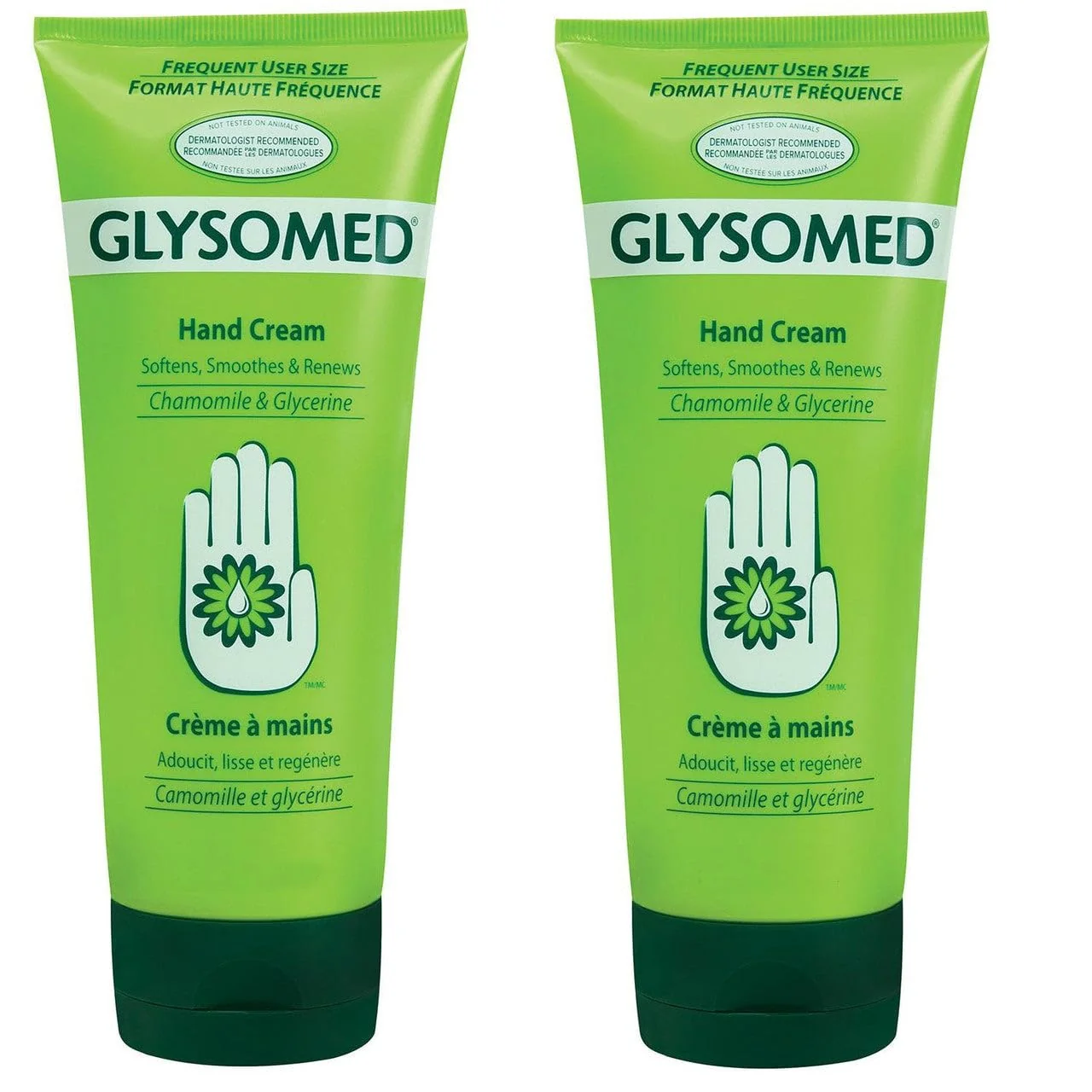 Natural Glysomed Hand Cream Combo Pack 2 x Glysomed Hand Cream Large Tube 250mL 8.5 fl oz Smooth