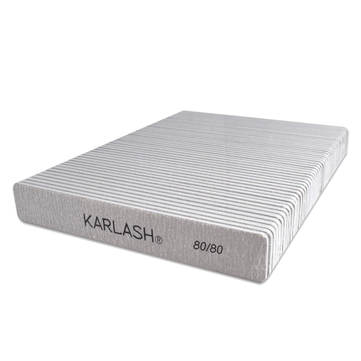 Pure Karlash Professional Double Sided Emery Board Jumbo Zebra Nail File 80 80 50pcs Recyclable