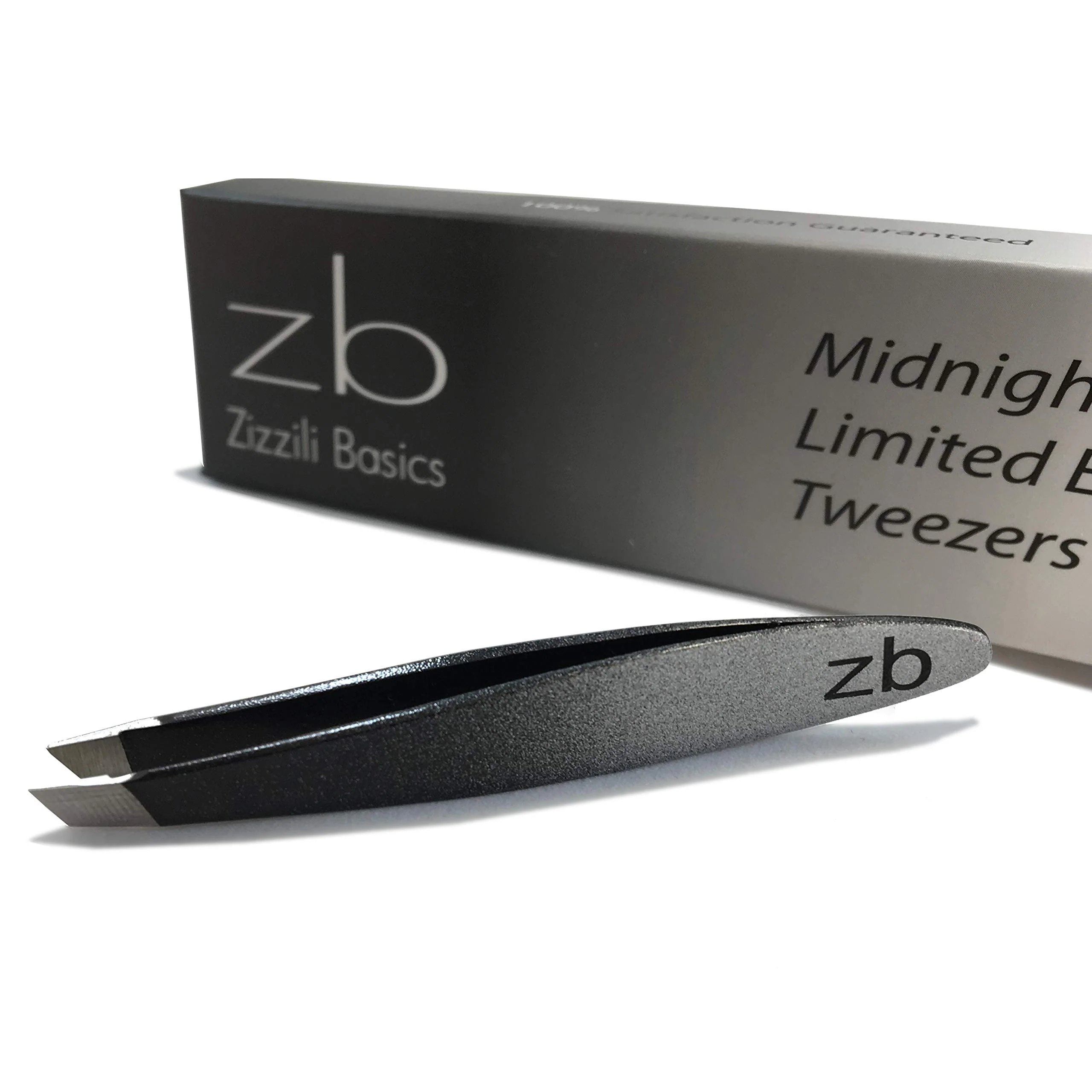 Versatile Zizzili Basics Mini Slant Tweezers - Tweezers for Eyebrow Facial Hair Removal and your Precision Needs Midnight Ombre Contemporary