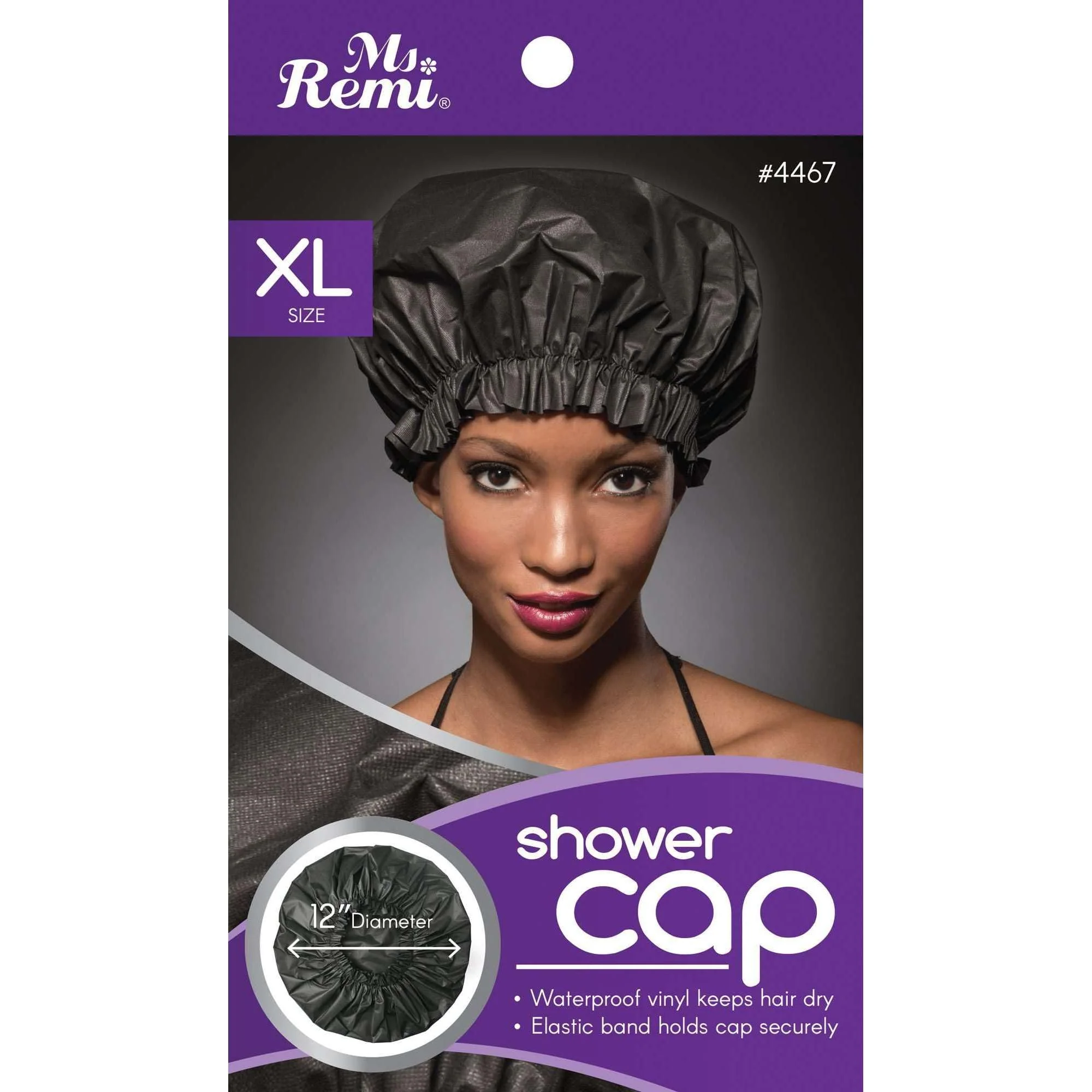 High-End Annie Shower Cap Black Traditional