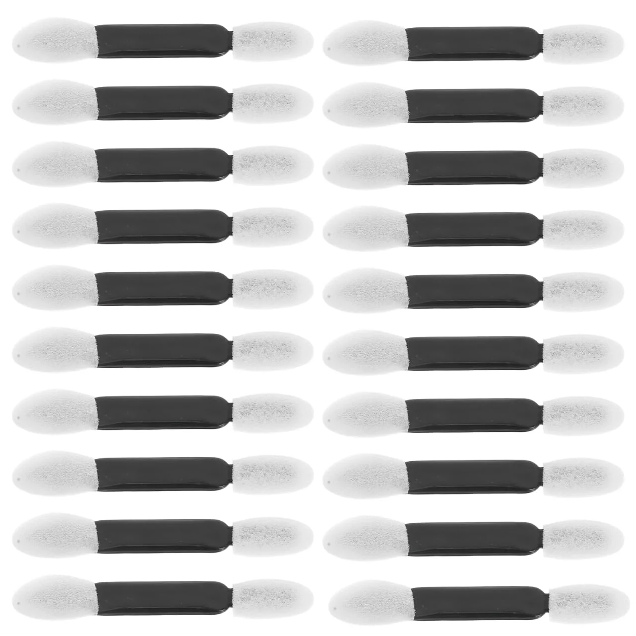 Recyclable Beaupretty 100Pcs Dual Ended Disposable Eyeshadow Sponge Applicators Oval Sponge Eye Shadow Applicator Makeup Brushes for Blending and Eye Makeup Convenient