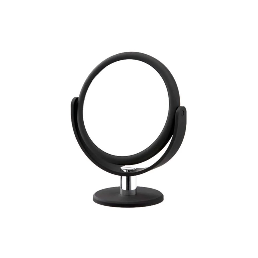 Fashionable Danielle Creations 6.75-Inch Portable Two-Sided Vanity Round Vanity Makeup Mirror No-Slip Soft Touch with 360 Rotation 12x Magnification Midnight Lightweight