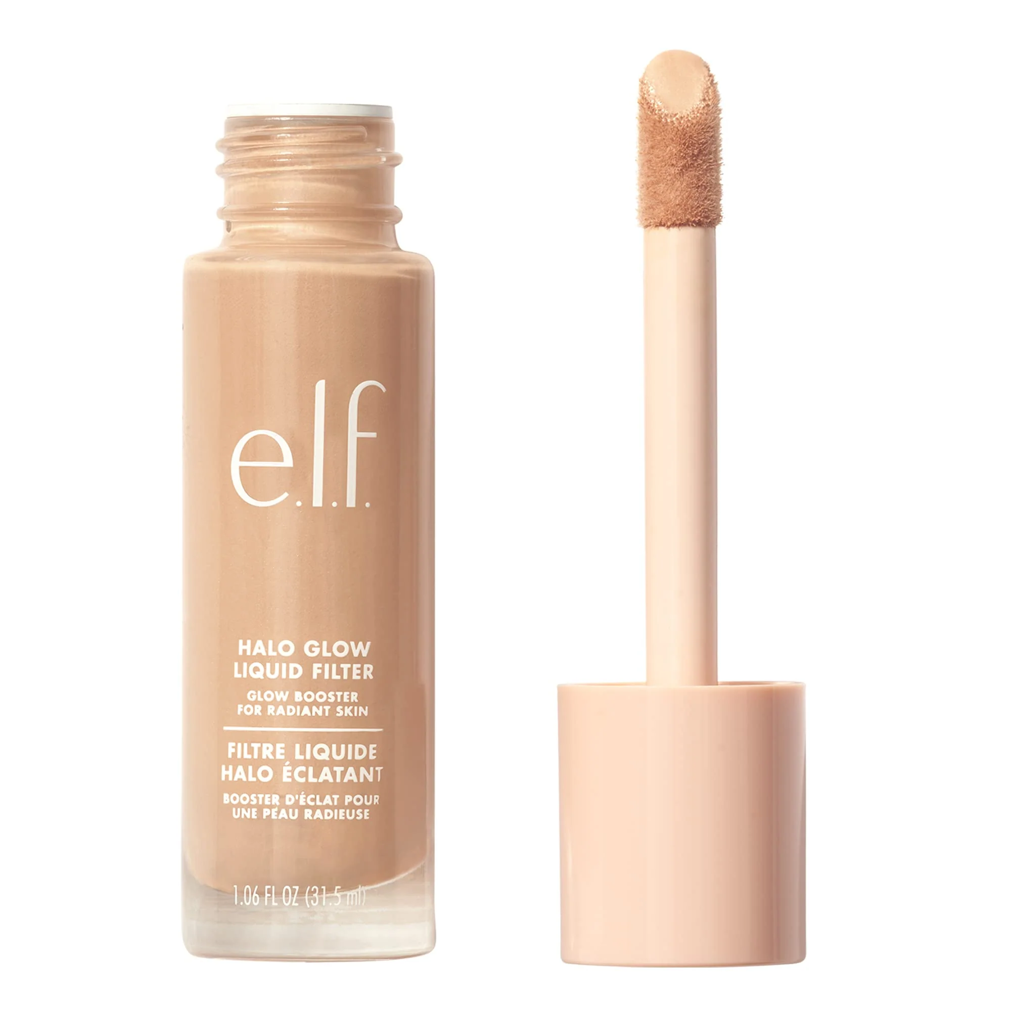 High-Quality e.l.f. Halo Glow Liquid Filter Complexion Booster For A Glowing Soft-Focus Look Infused With Hyaluronic Acid Vegan Cruelty- 3 Light Medium Sustainable