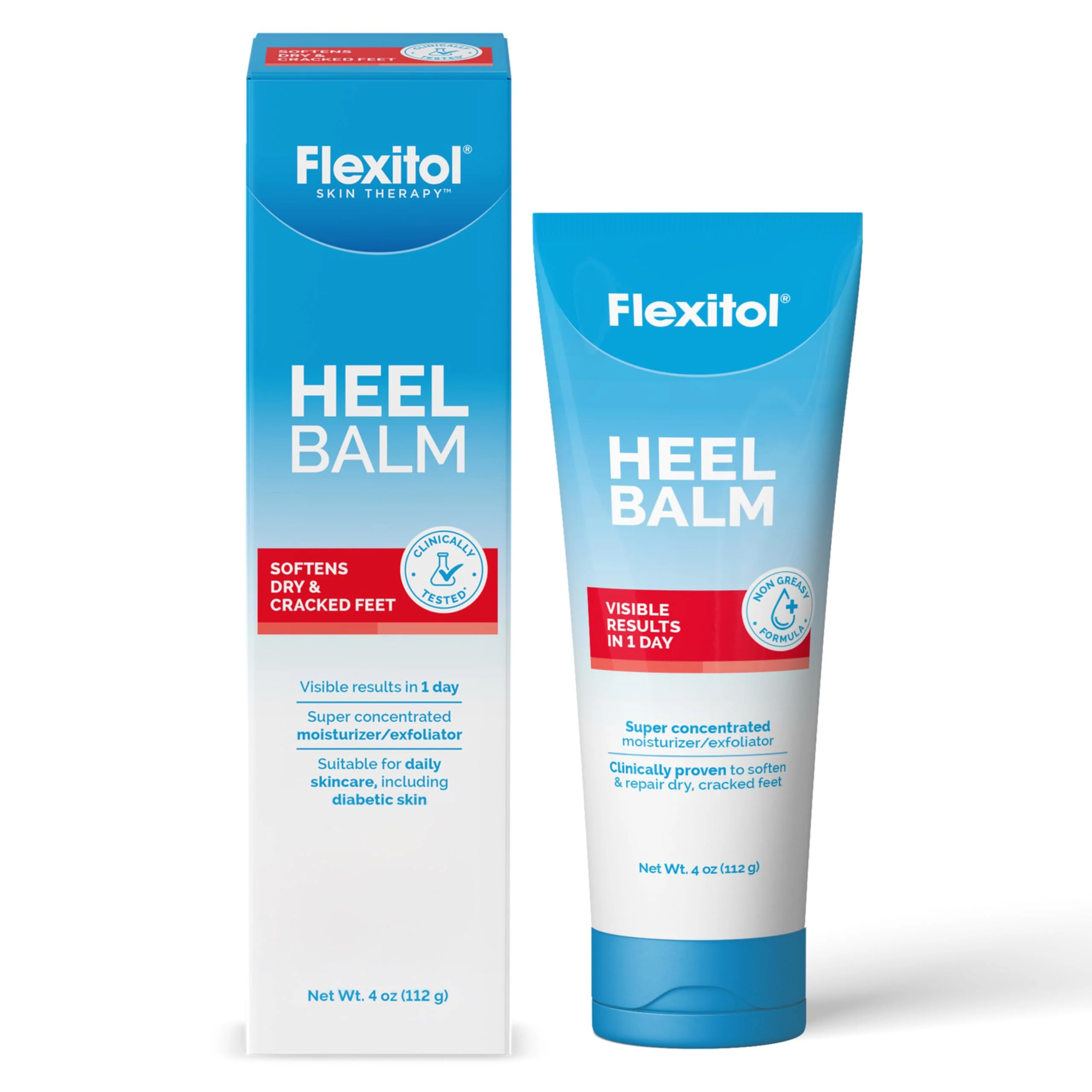 Advanced Flexitol Heel Balm Rich Moisturizing Exfoliating Foot Cream Version 4 Oz Secure
