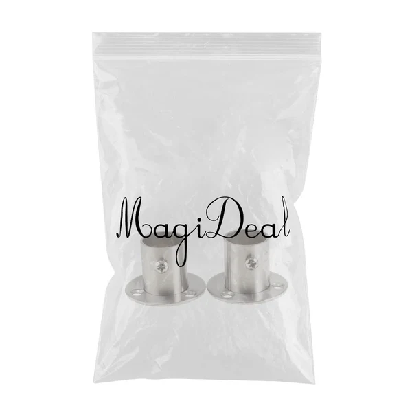 Specialty Max Chrome Tube Pipe Rotating Wardrobe Clothes Garment Rail End Socket 46 x 30mm Excellent