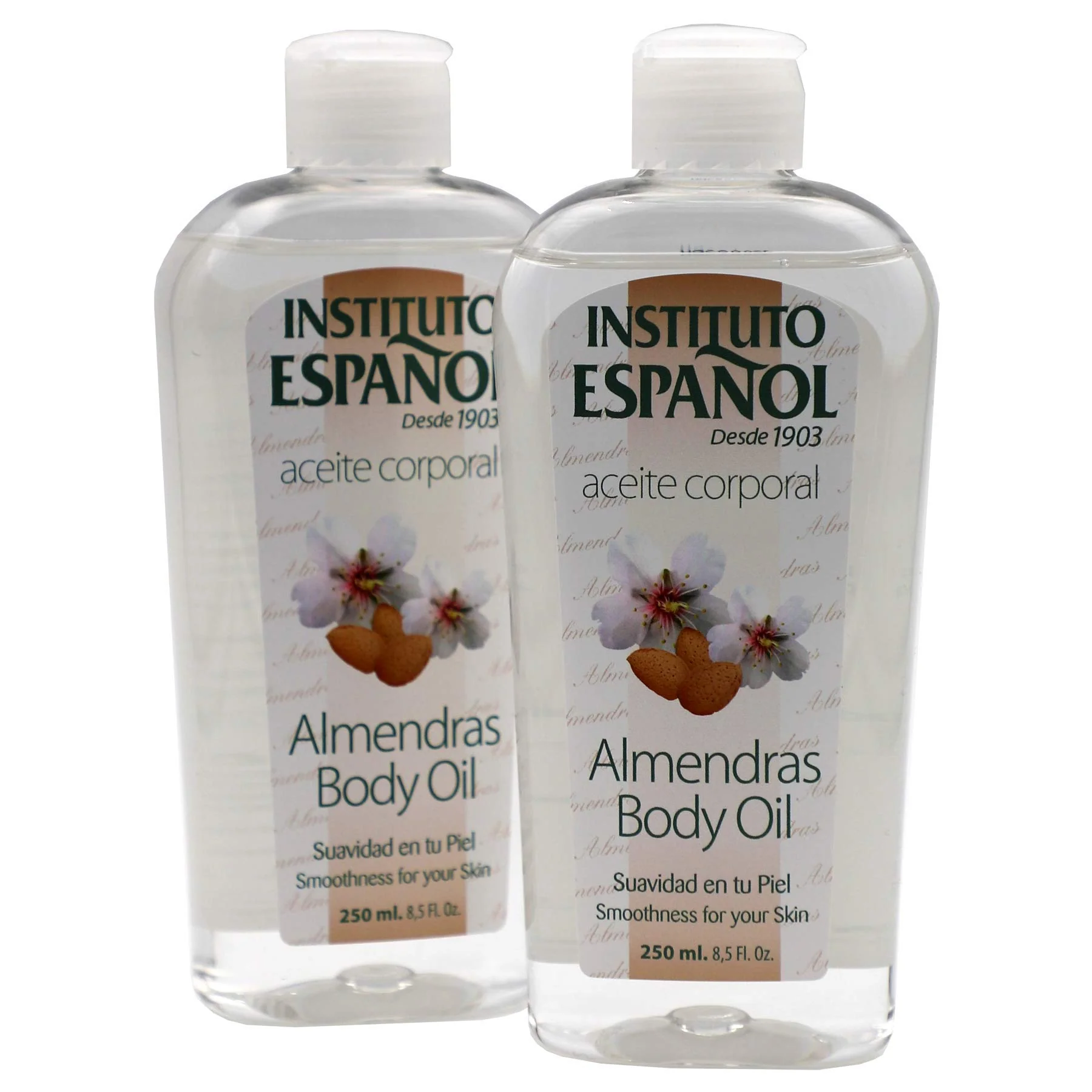 Instituto Español Almond Body Oil Smoothness for your Skin 2-Pack Of 8.5 FL Oz each 2 Bottles Fine