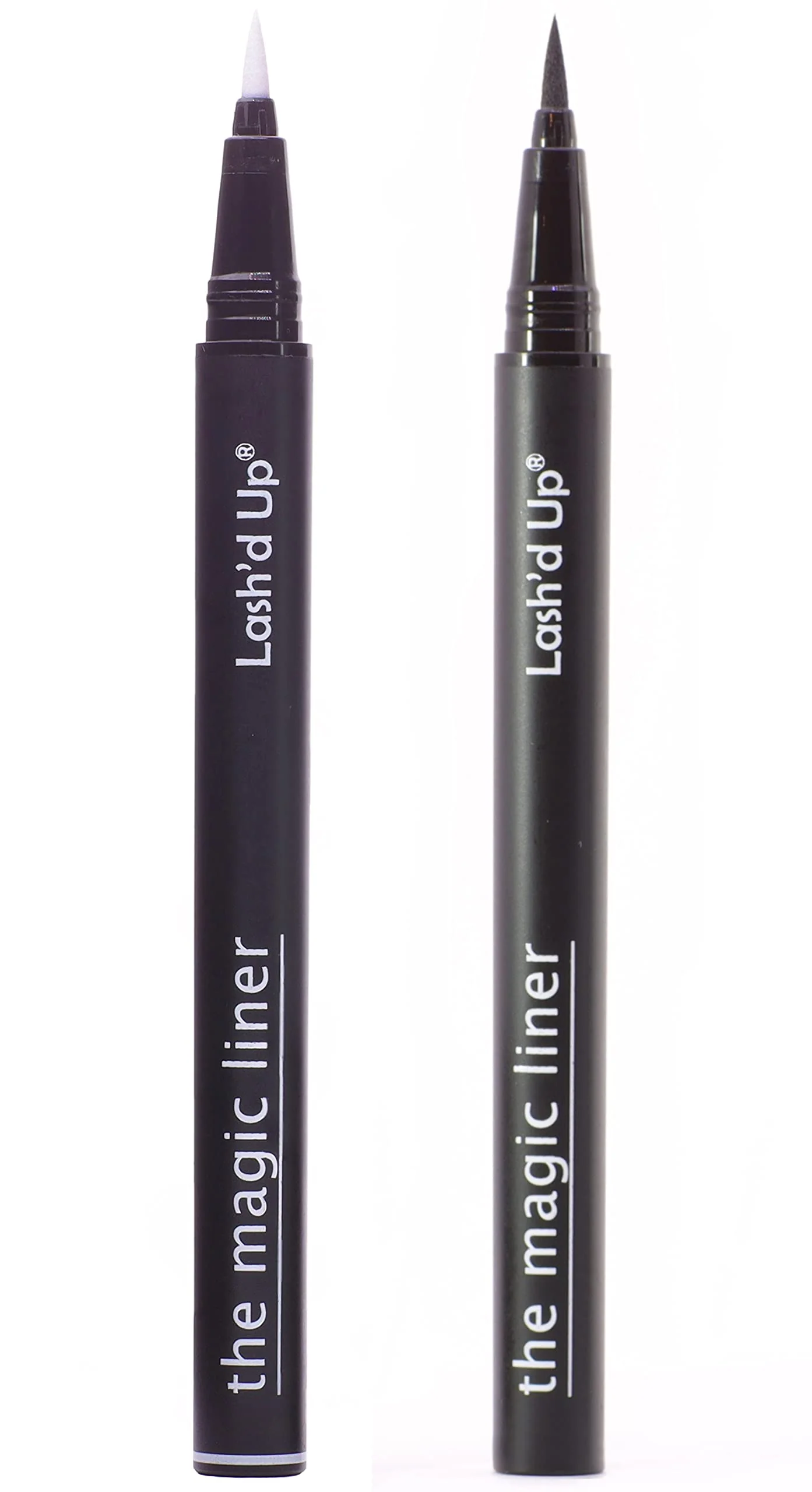 Minimalist Lash'd Up Glue Liner Pen Extra Strong Clear Black Self-Adhesive Eyeliner Full-size 0.032 Oz. 2 PCS Clear Black Extra Strong Contemporary