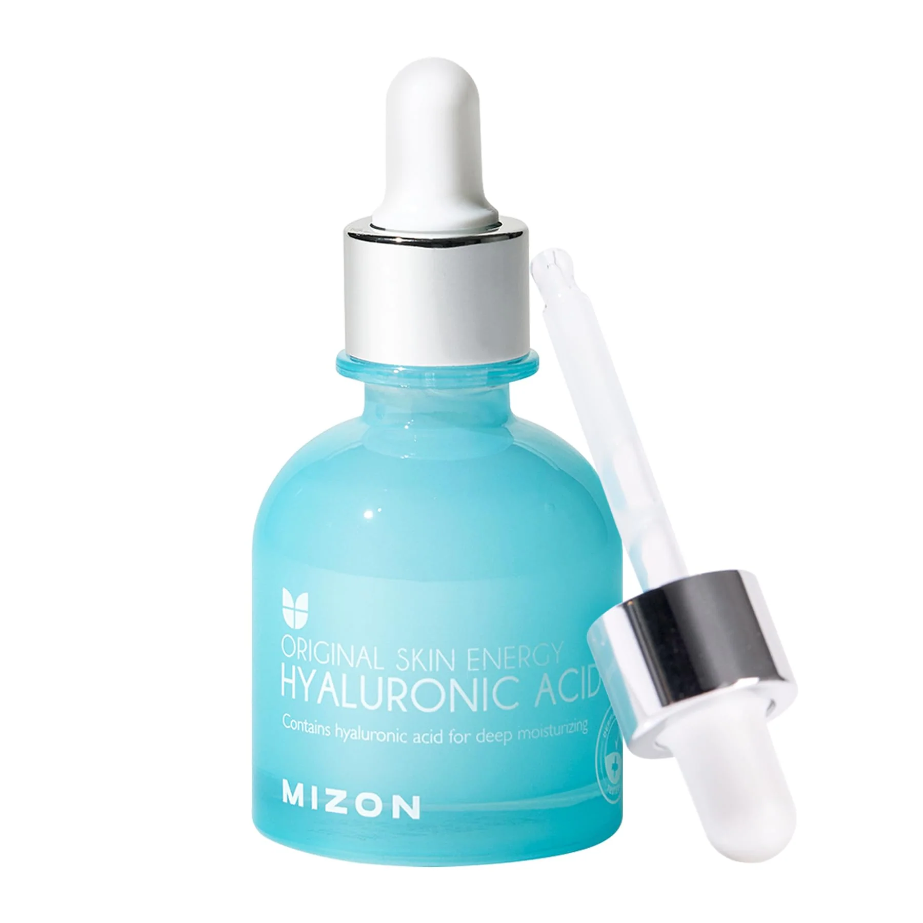 High-End MIZON Hyaluronic Acid 100 Serum - Pure Hyaluronic Acid for Deep Hydration Plumping Skin Barrier Support - Lightweight K-Beauty Ampoule for Glass Luxury