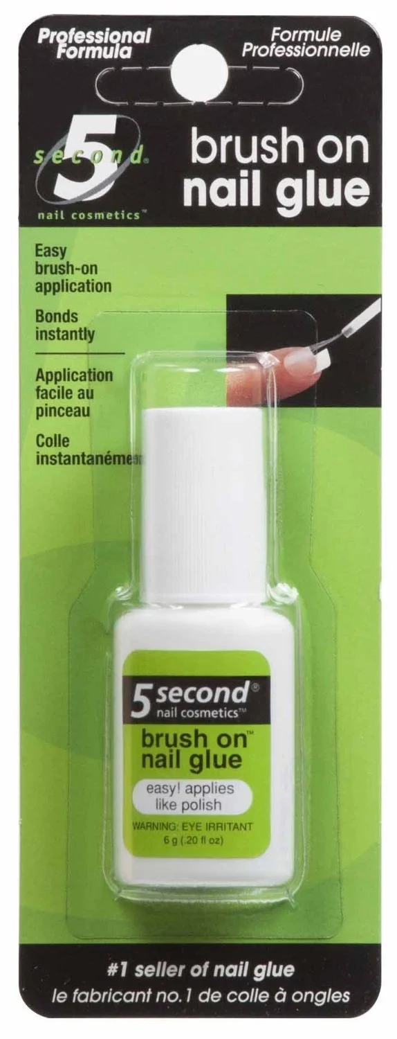 Modern 5 Second Brush On Nail Glue 0.2 oz Original Design