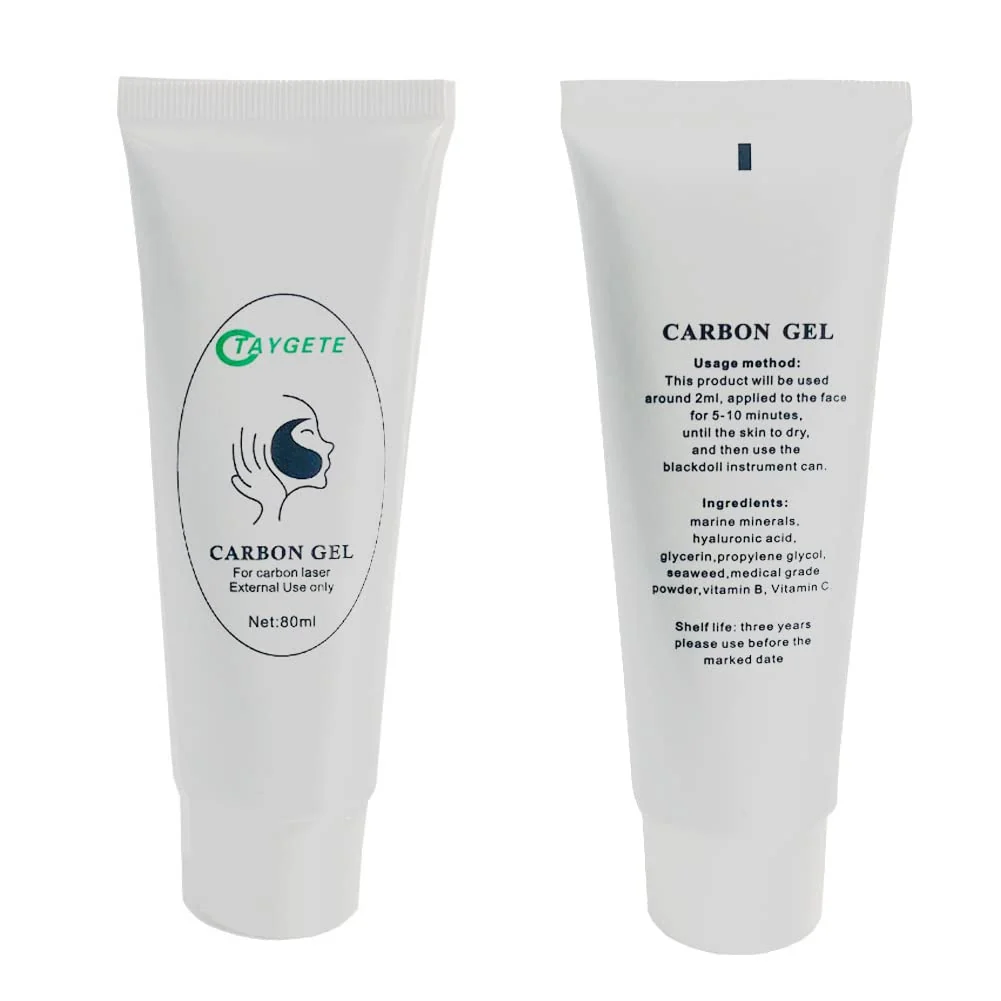Top-Quality 80ML Carbon Peel Cream Gel for Skin Rejuvenation Black Doll Facial Skin Deep Cleaning with Carbon Gel Nano Activated Carbon for Laser 1pc High-Grade
