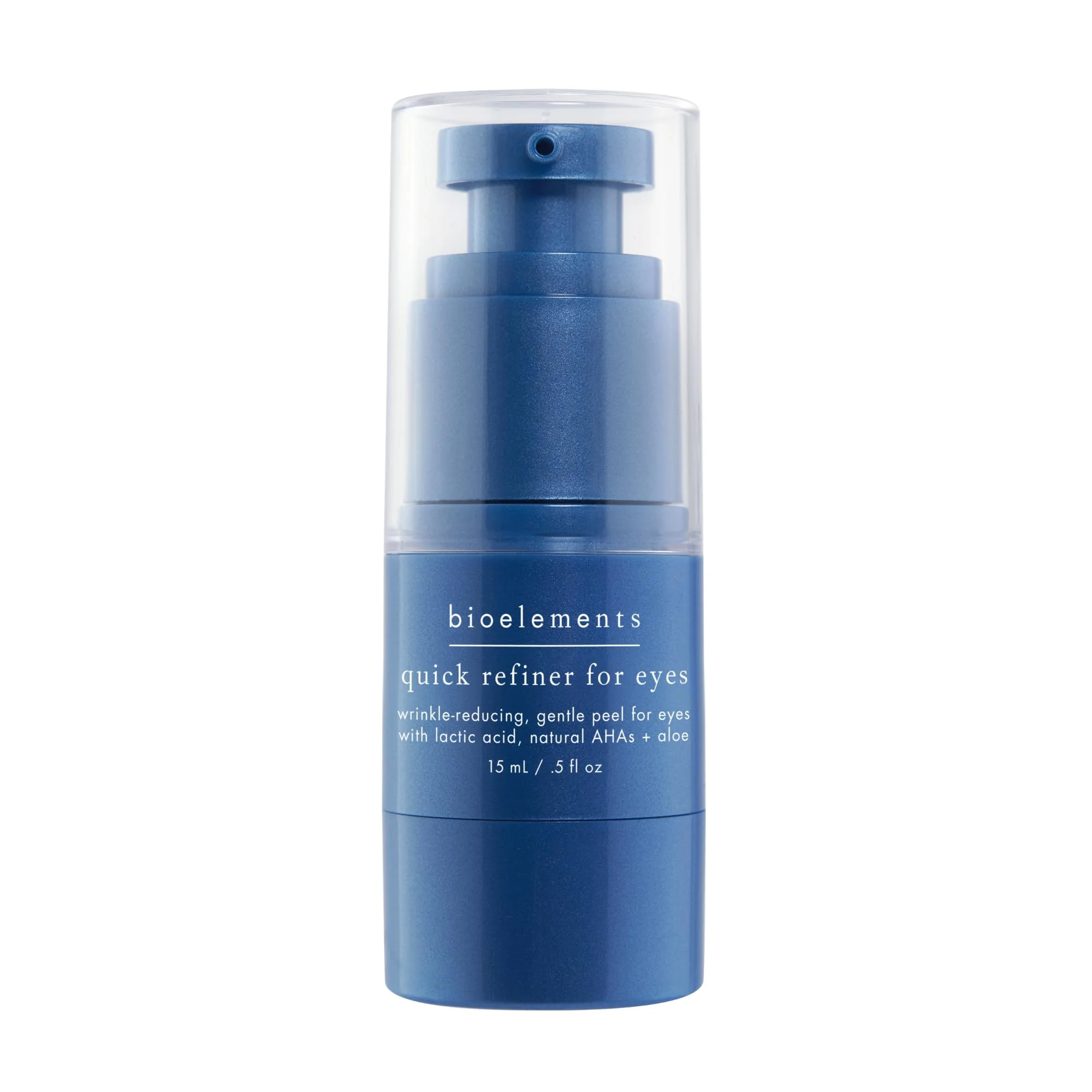 Elite Bioelements Quick Refiner for Eyes - 0.5 fl oz - Wrinkle-Reducing Gentle AHA Lactic Acid Peel for Eyes - All Skin Types - Vegan Gluten Sustainable