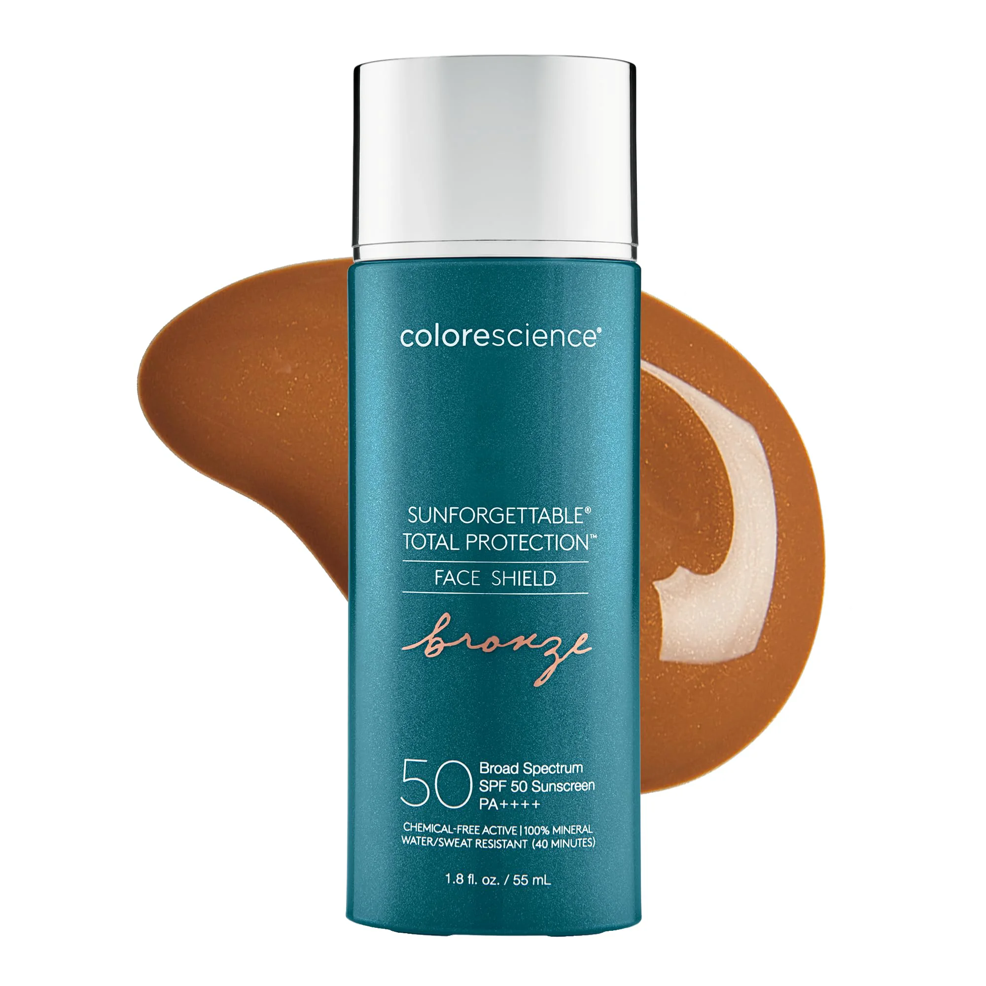 Premium Colorescience Sunforgettable Total Protection Face Shield Bronze SPF 50 1.8 Fl Oz Refined