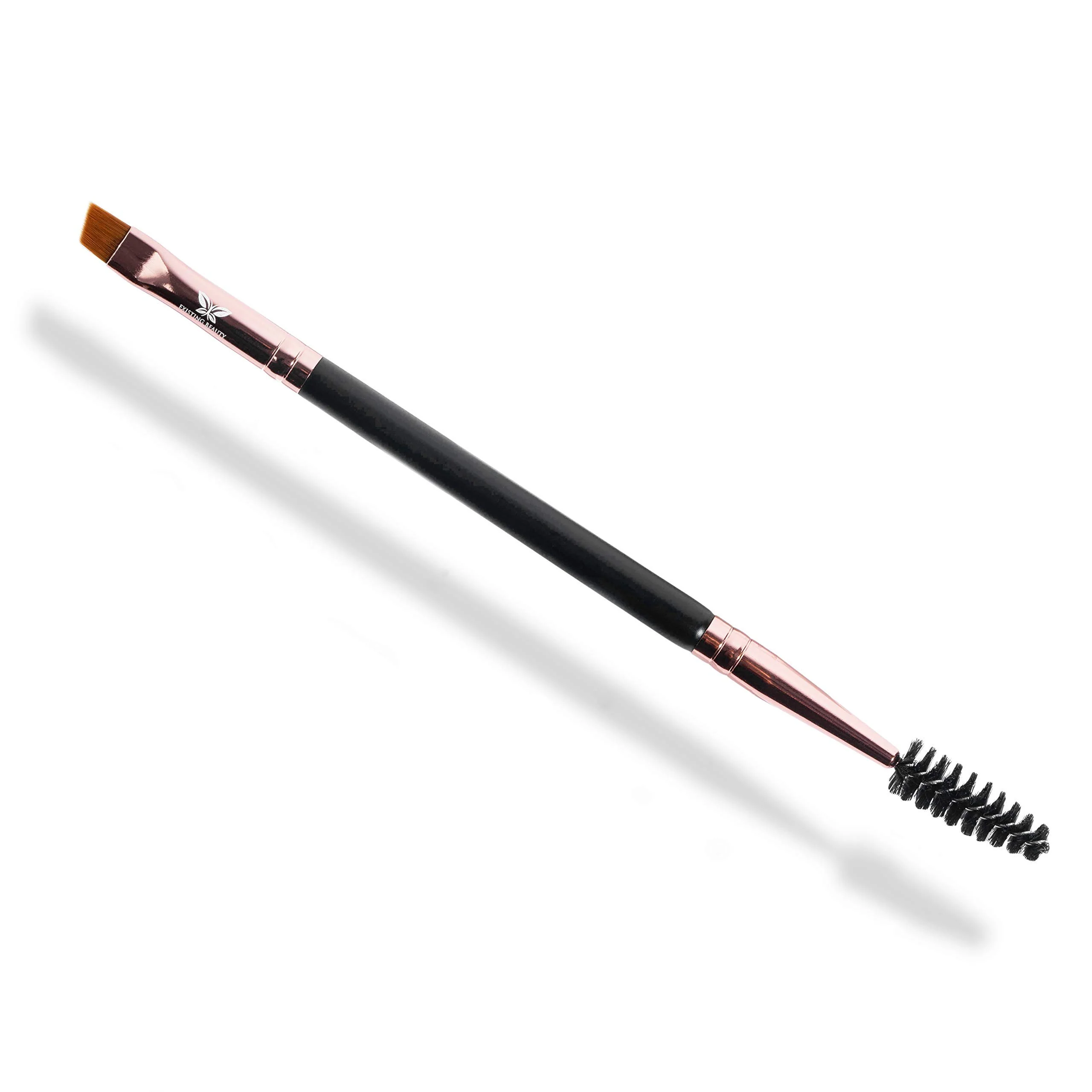 Convenient Dual-Ended Eyebrow Lash Tint Brush - Angled Tip with Spoolie Comb for Henna by Existing Beauty Contemporary