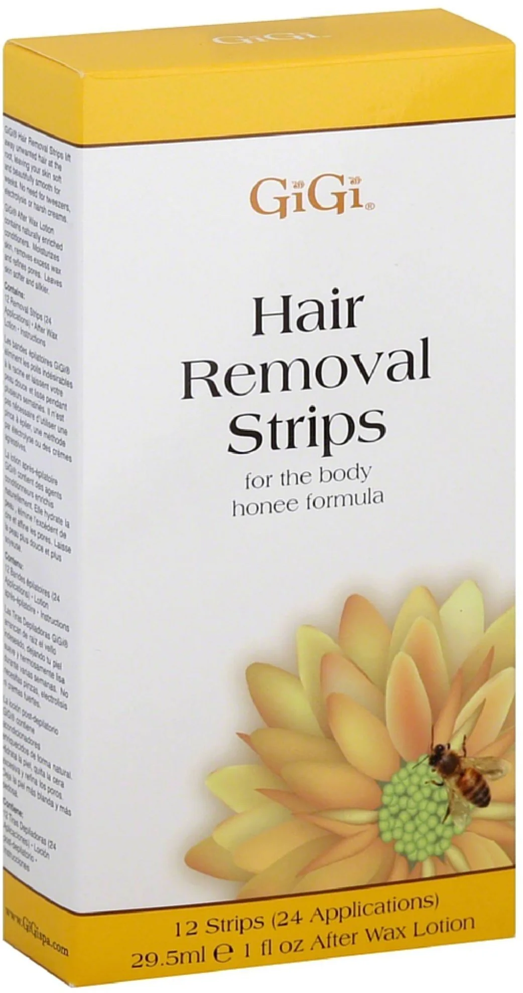 Responsible GiGi Hair Removal Strips for the Body 12 ea Pack of 5 Solid