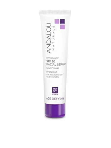 Reliable Andalou Naturals DIY Booster SPF 30 Facial Serum Unscented Anti Aging Face Sunscreen with Broad Spectrum Protection Moisturizing for Dry to Very Dry Powerful