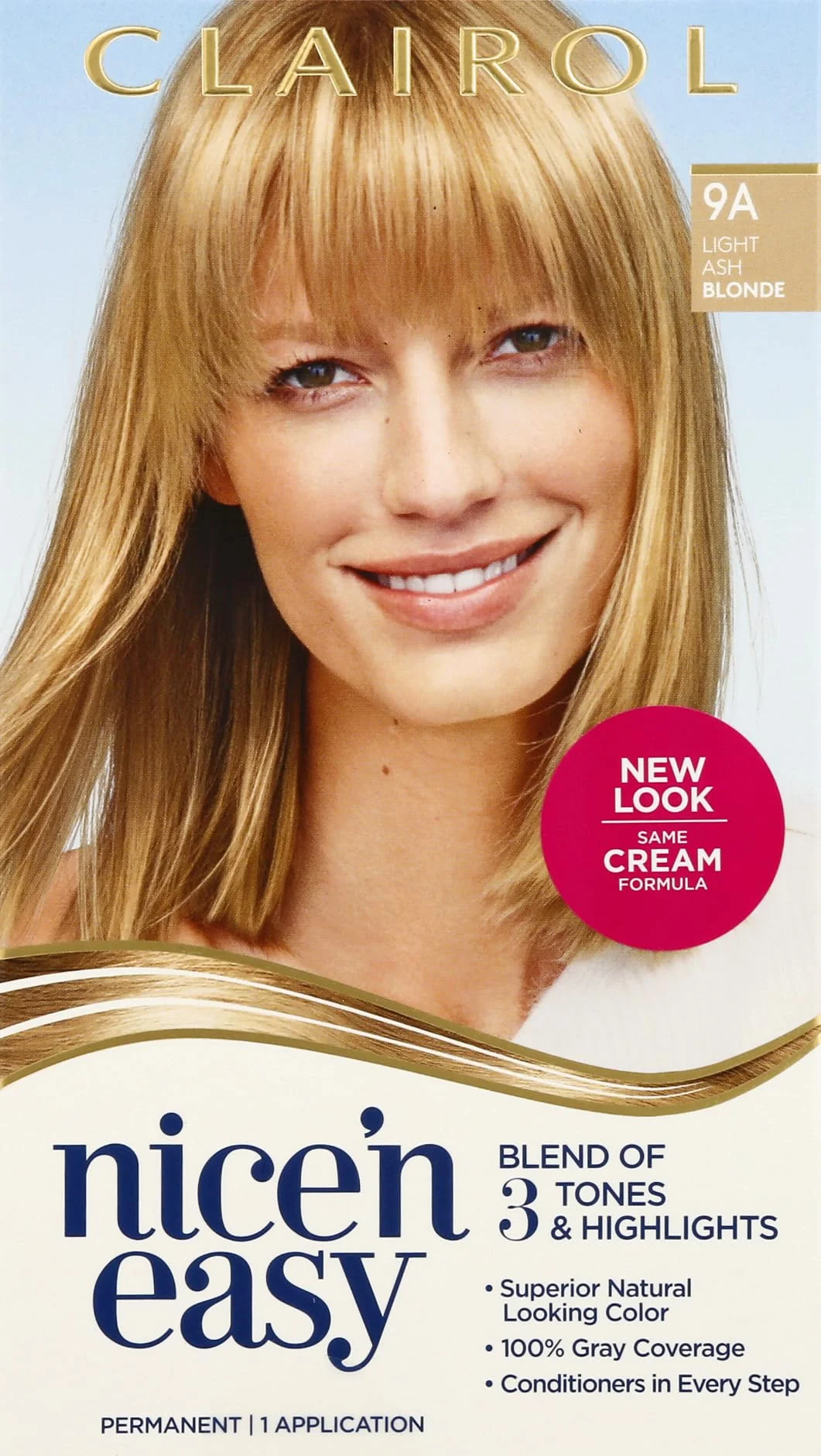 Fine Clairol Nice 'n Easy Permanent Hair Color 9A Light Ash Blonde 1 ea Sophisticated