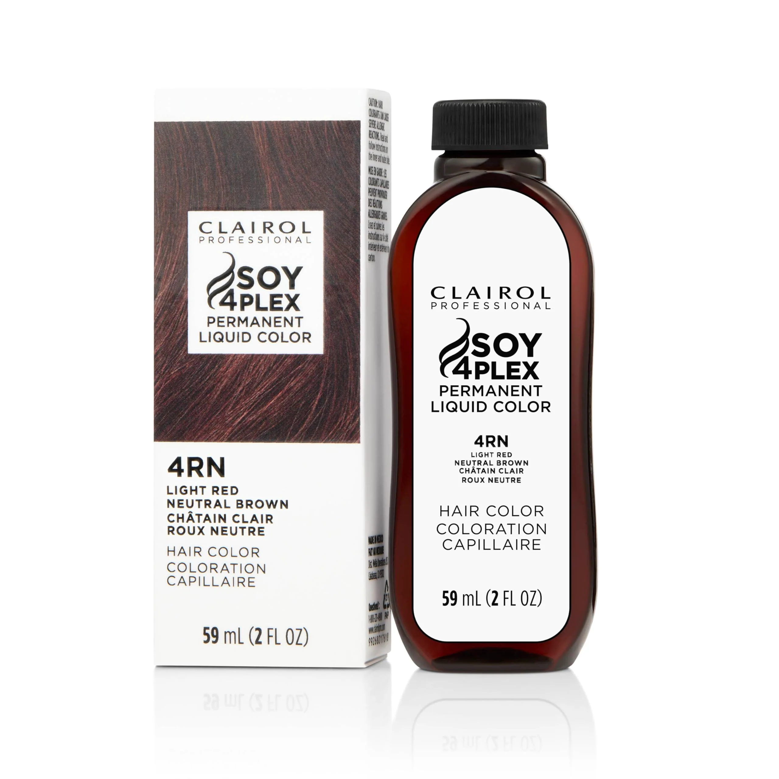 High-Quality Clairol Professional Permanent Liquicolor 4rn Light Red Neutral Brown 2 Fl Oz - Packaging May Vary Original