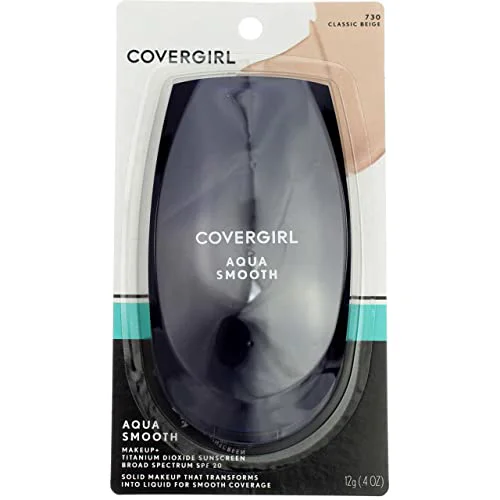 Premium Material CoverGirl Aquasmooth SPF 20 Compact Foundation 730 Classic Beige 0.4 Ounce Environmentally Friendly