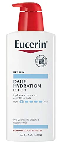 High-End Eucerin Daily Hydration Lotion - Light-Weight Full Body Lotion for Dry Skin - 16.9 fl. oz. Pump Bottle Verified